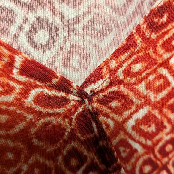 Talbots Geometric Patterned Dress with Tie Size 14 - Picture 4 of 10